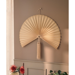 Eventail mural en bambou et bois d'acacia my store