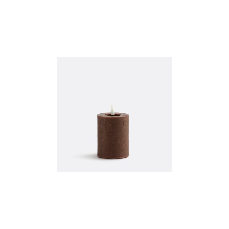 Bougie LED décoratif effet flamme en cire naturelle