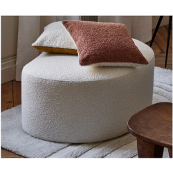 Pouf Julika bouclé